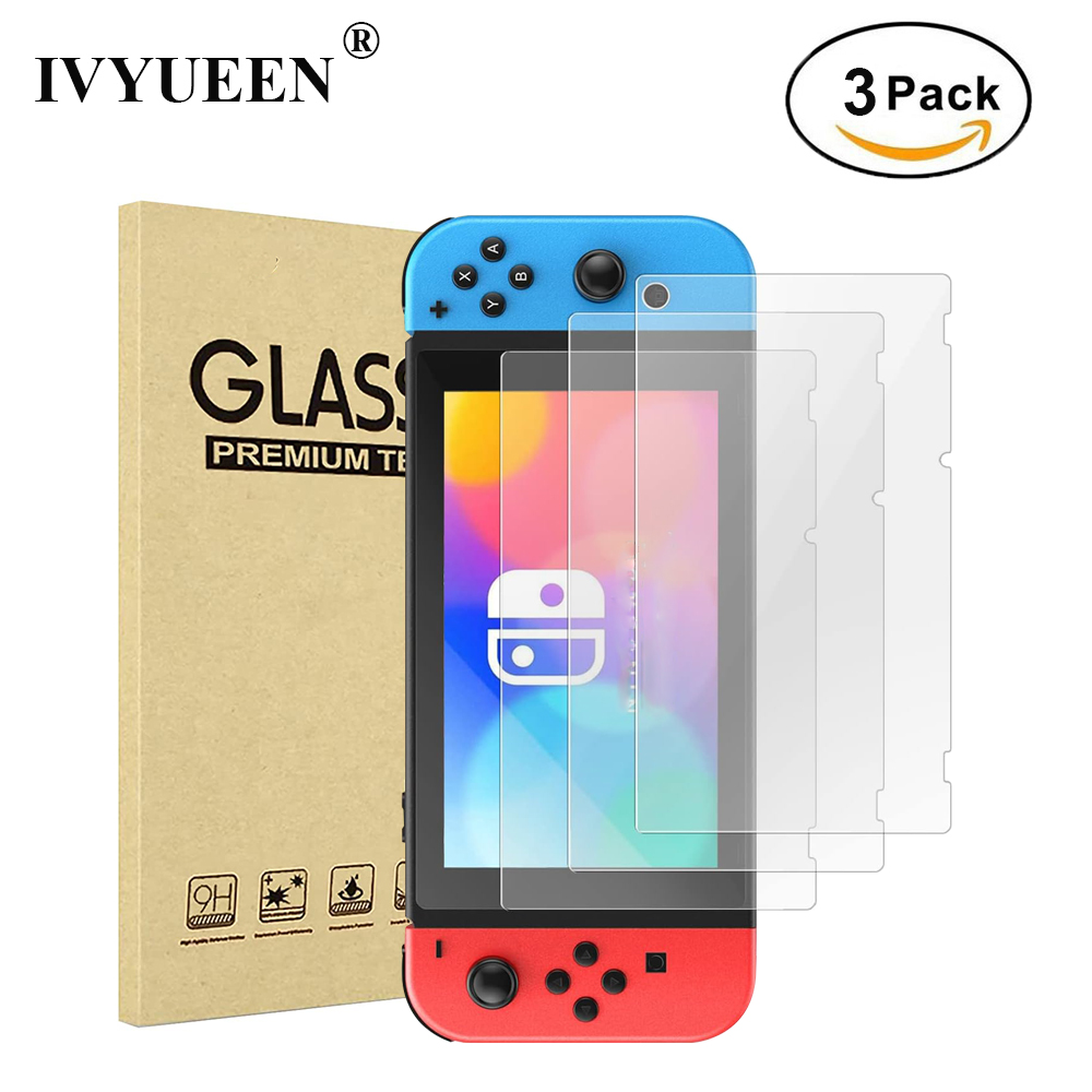 Tempered Glass Screen 9H - IVYUEEN 3 PCS Tempered Glass Screen