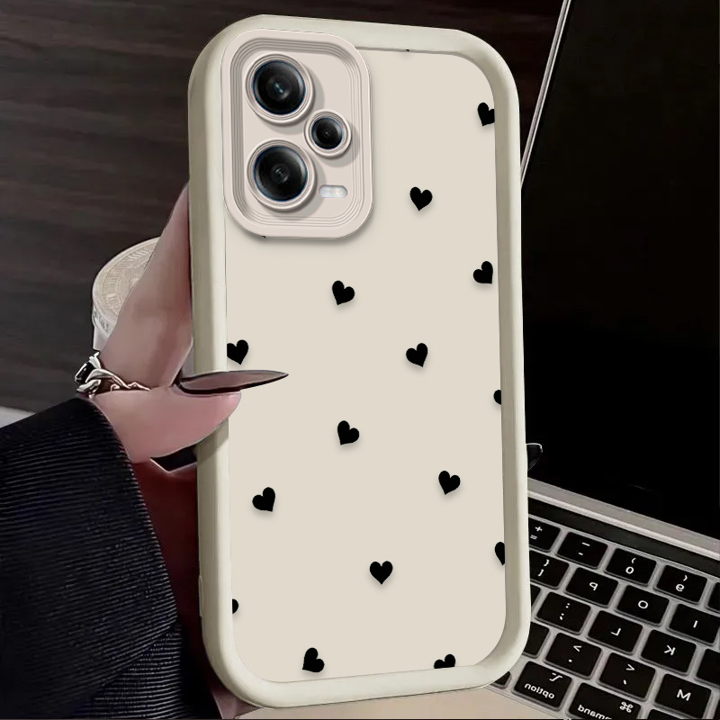 Black Love Heart Bowknot Phone - Xiaomi Redmi Note 14 评论和价格